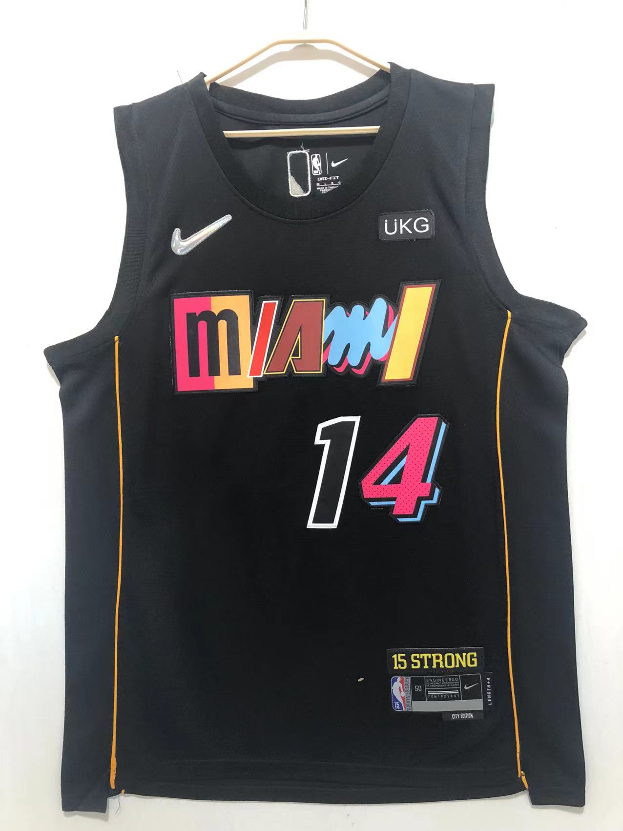 2022 Men Miami Heat #14 Herro black city edition Nike NBA Jerseys->cincinnati reds->MLB Jersey